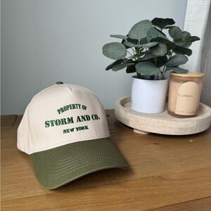 Storm and Co. Beige and Green Cap